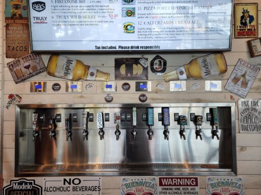 Self Serve Beer Wall with TV